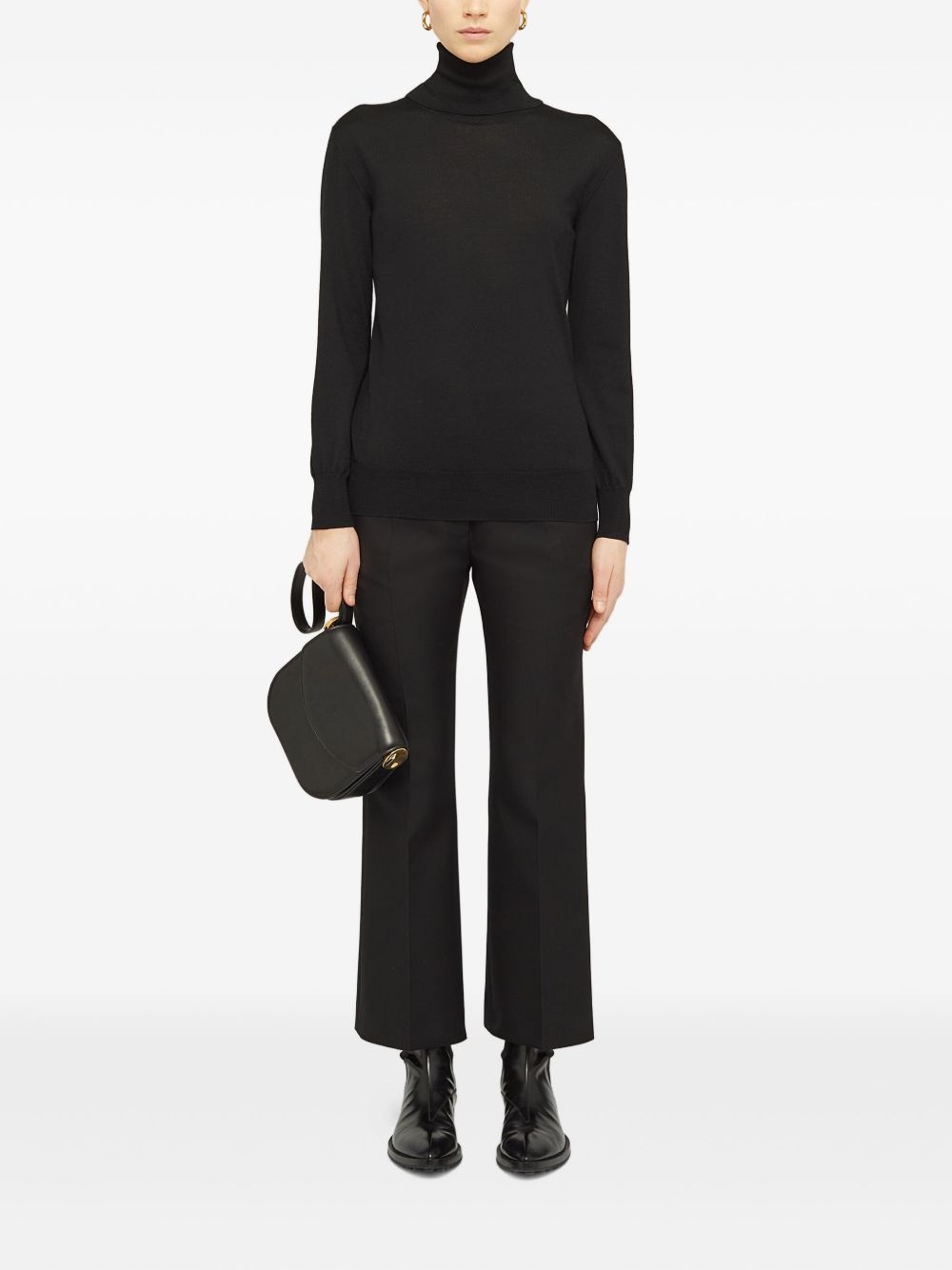 cotton cropped trousers - 2