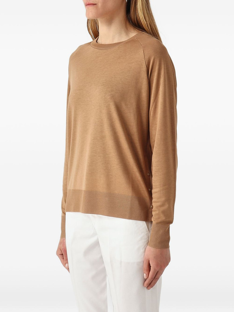 raglan-sleeve button-slit t-shirt 3