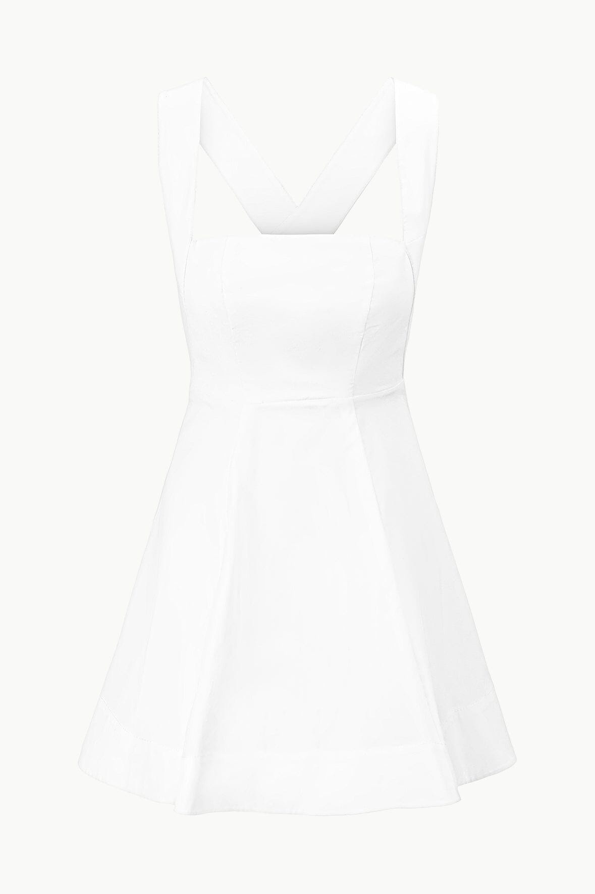 STAUD MINI TERESA DRESS WHITE - 1