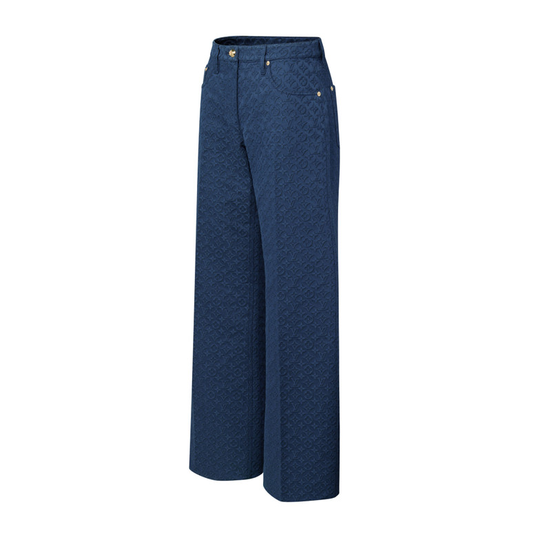 Louis Vuitton Monogram Jacquard Flared Pants outlook