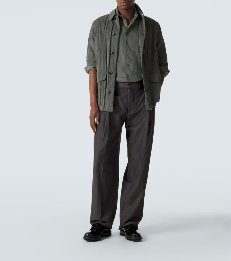 GIORGIO ARMANI Linen shirt outlook
