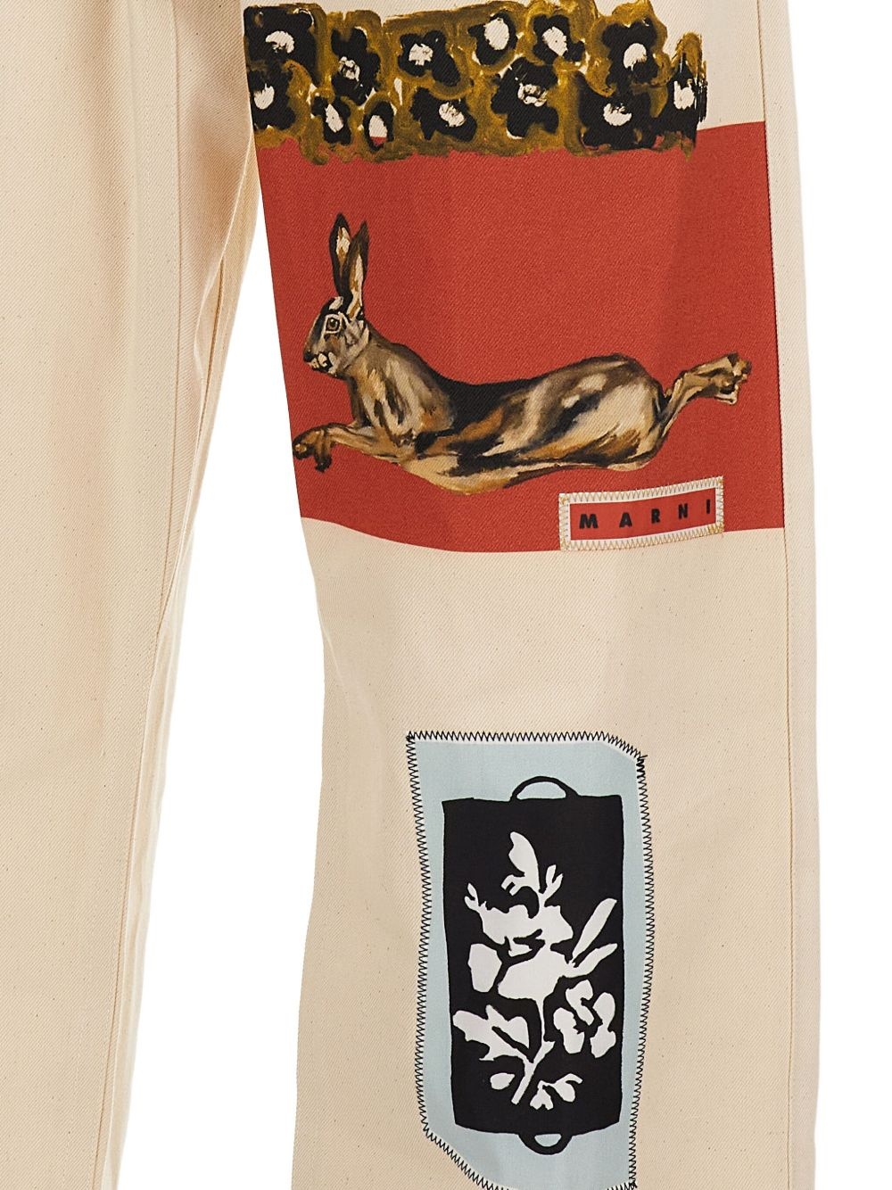 printed track pants - 3