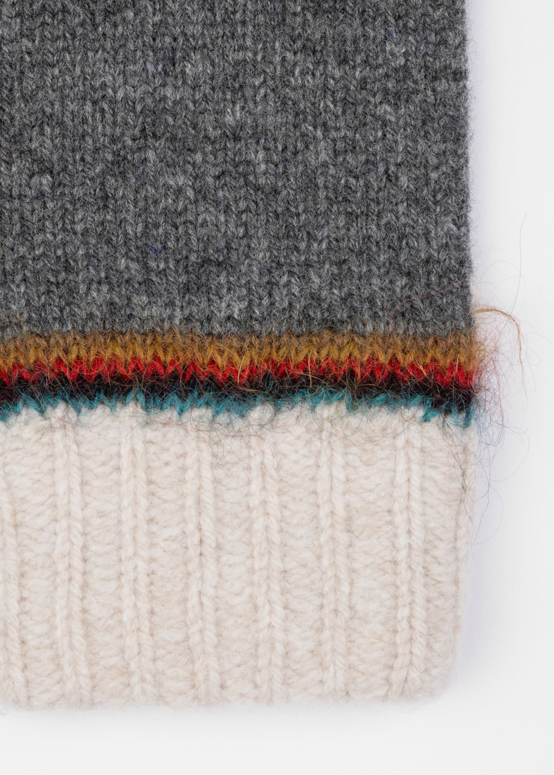'Signature Stripe' Intarsia Gloves 3