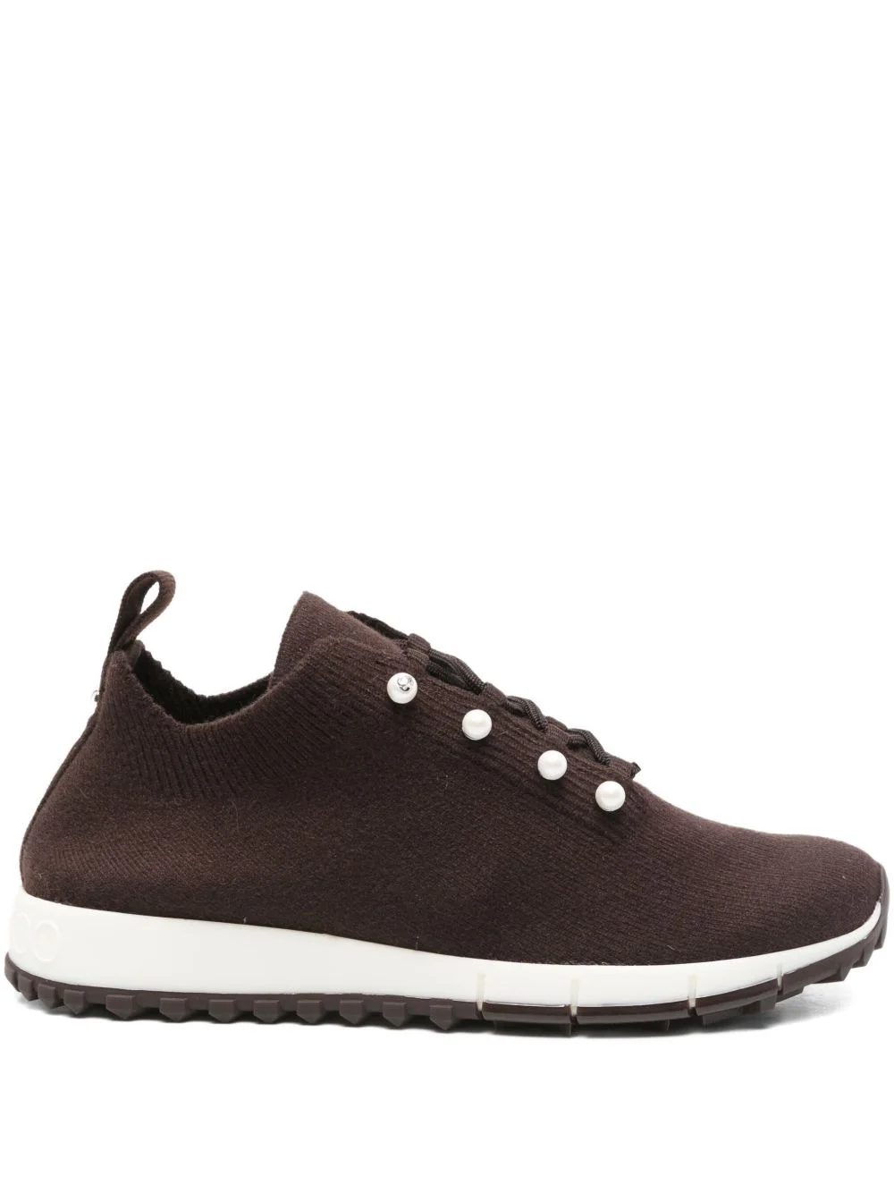 Jimmy Choo Women Veles Pearl Embellished Sneakers - 1