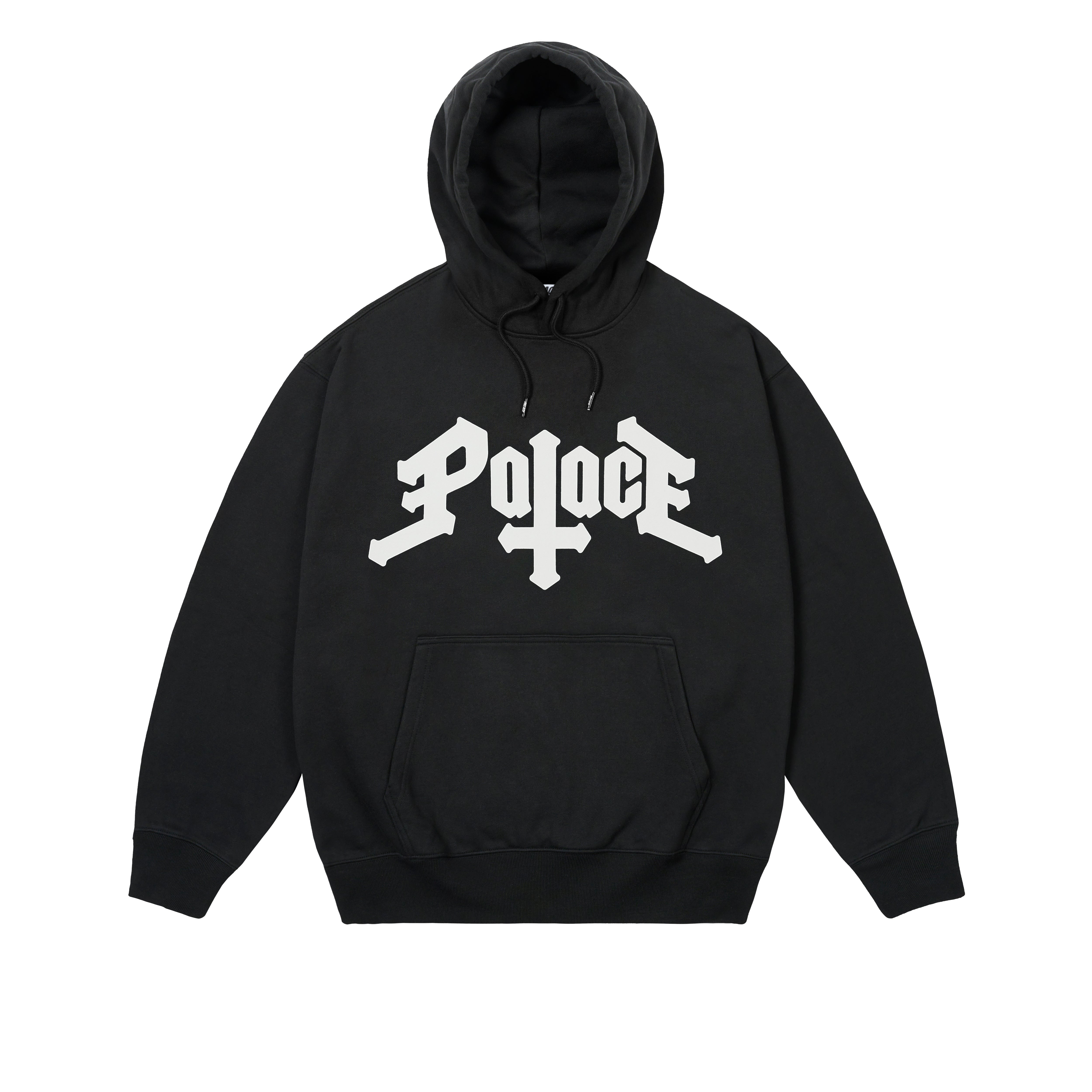 PALACE CROSS HOOD BLACK - 1