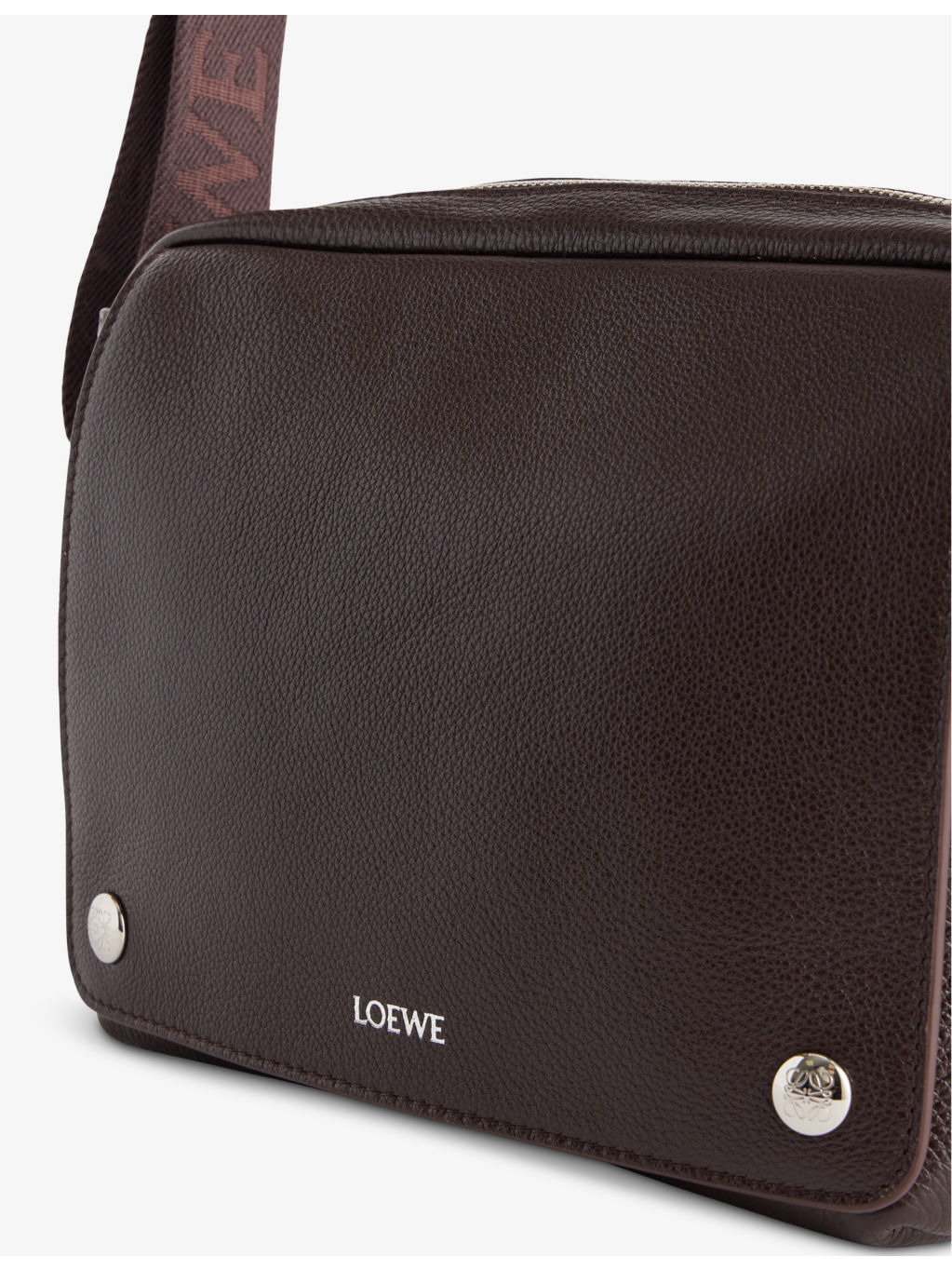 Pebble Leather Messenger Bag - 3