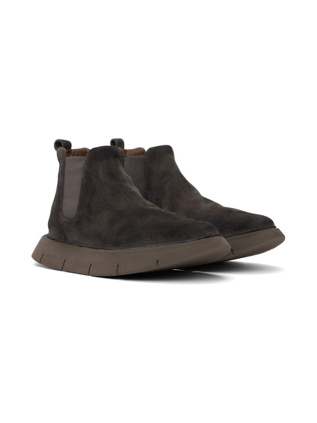 Gray Intagliata Beatle Chelsea Boots - 4