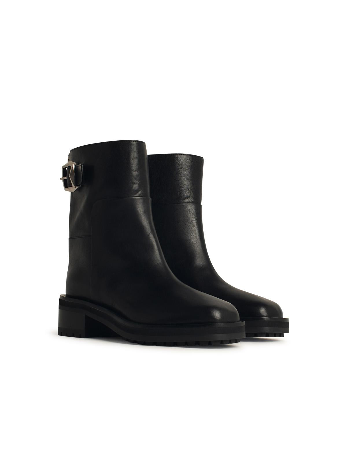 Jimmy Choo 'Brooklyn' Black Leather Ankle Boots Women - 2