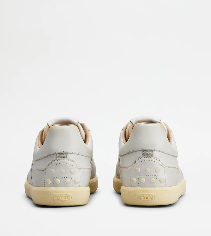 Tod's TOD'S TABS SNEAKERS IN LEATHER - WHITE outlook