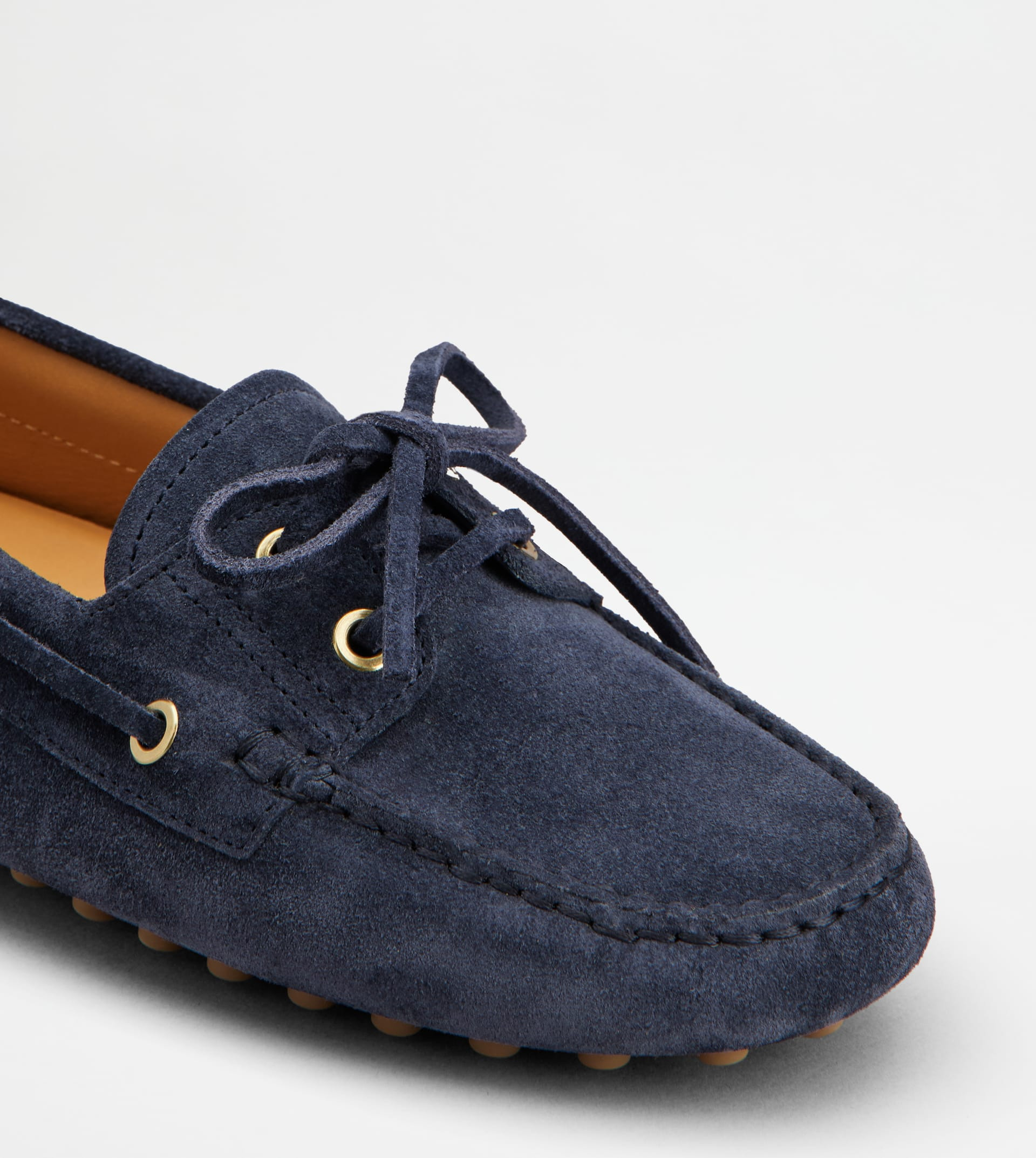 BOAT GOMMINO IN SUEDE - BLUE - 6