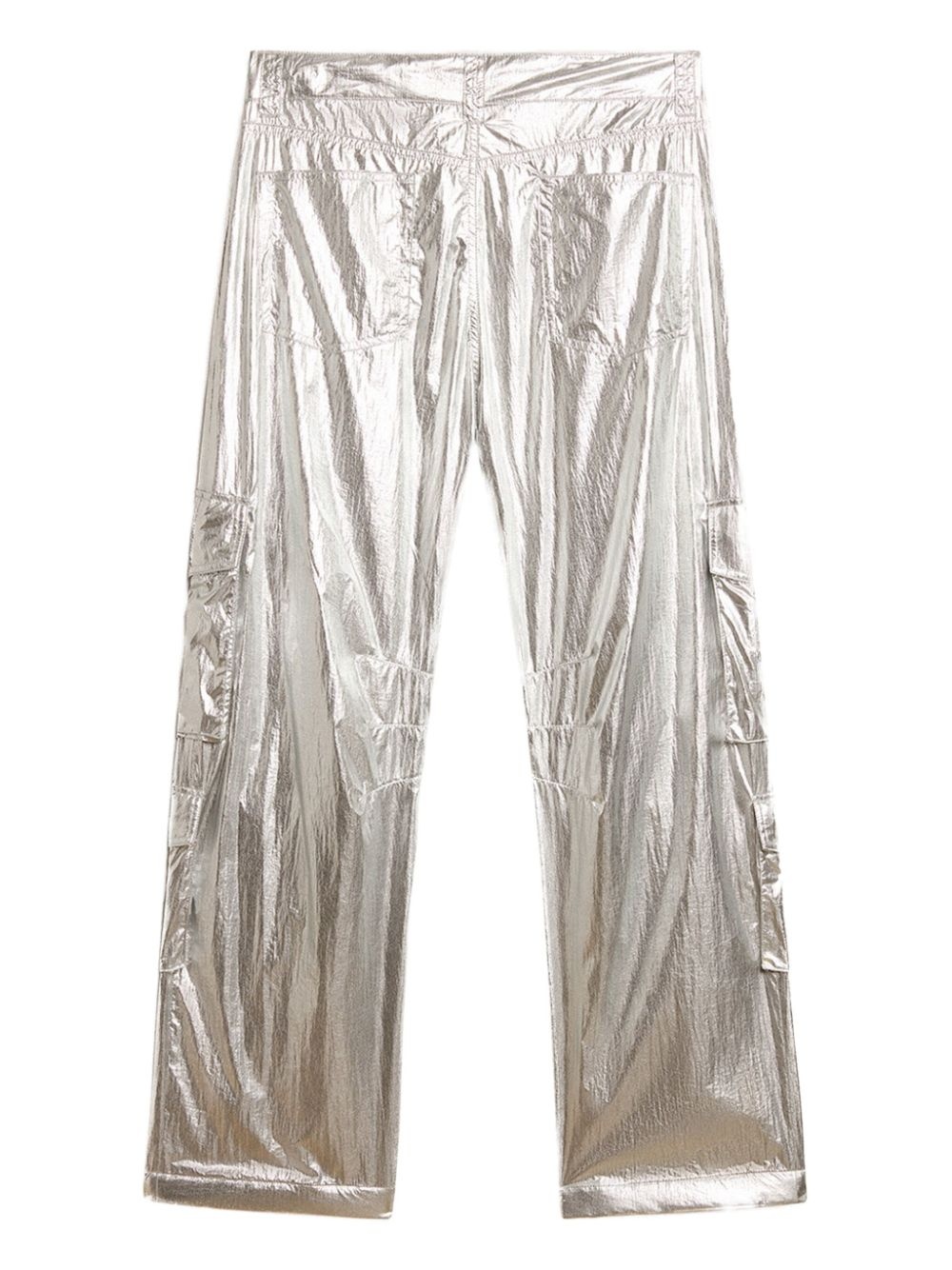 metallic cargo pants - 2