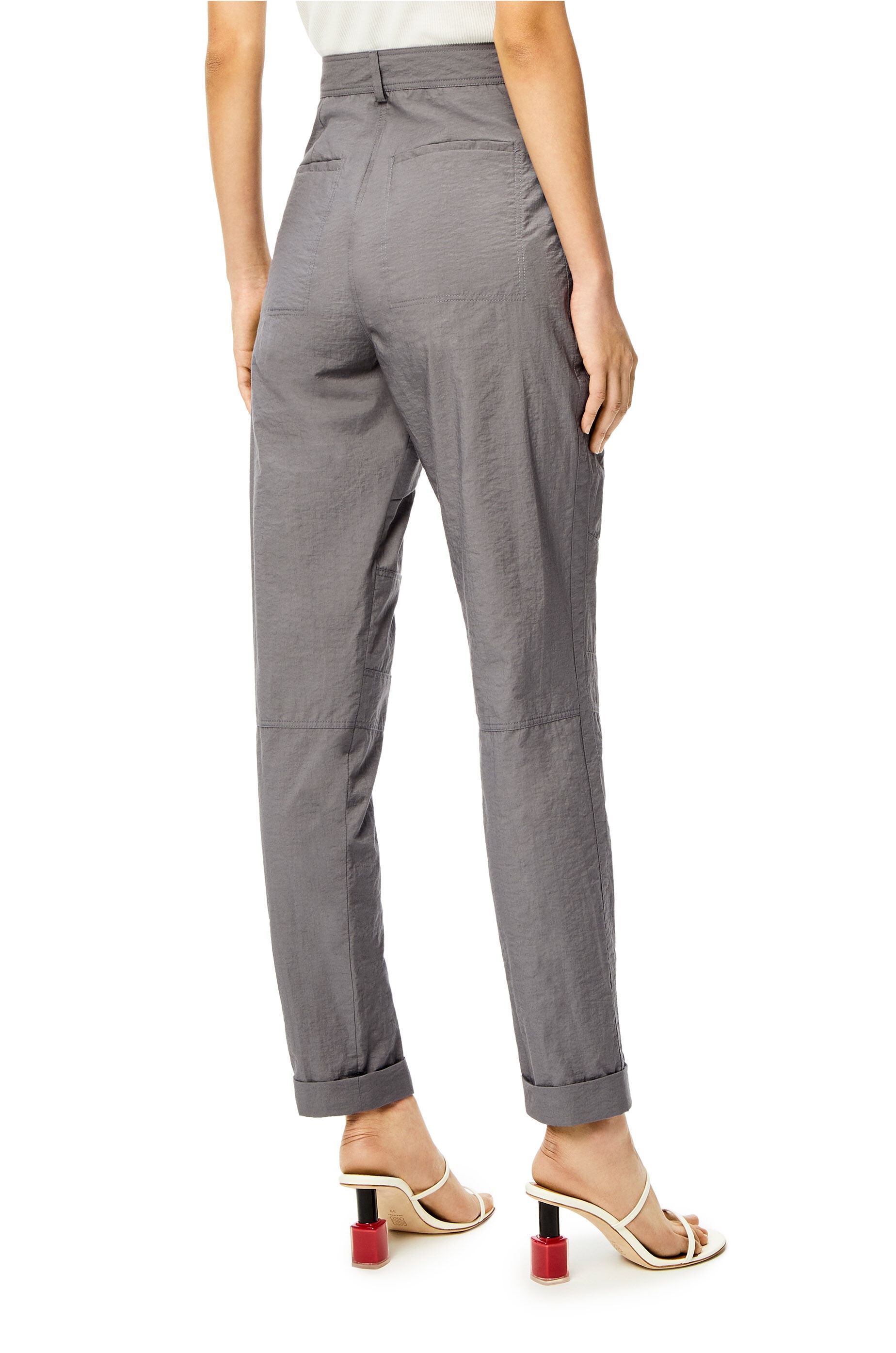 Pleated trousers in cotton - 4