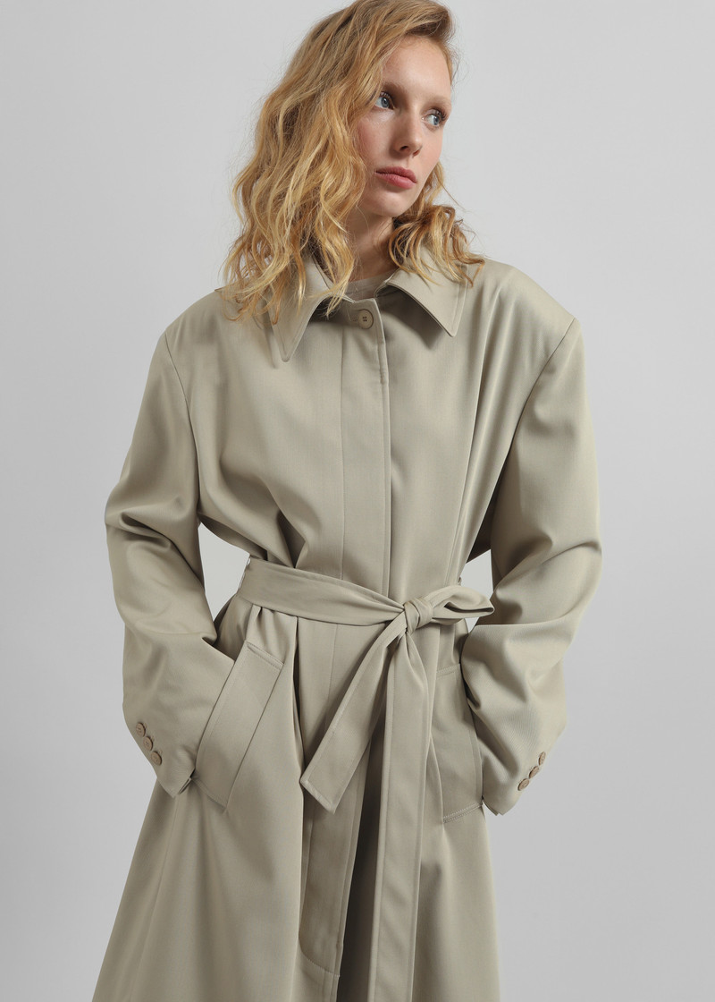 Indore Long Coat - Beige 5