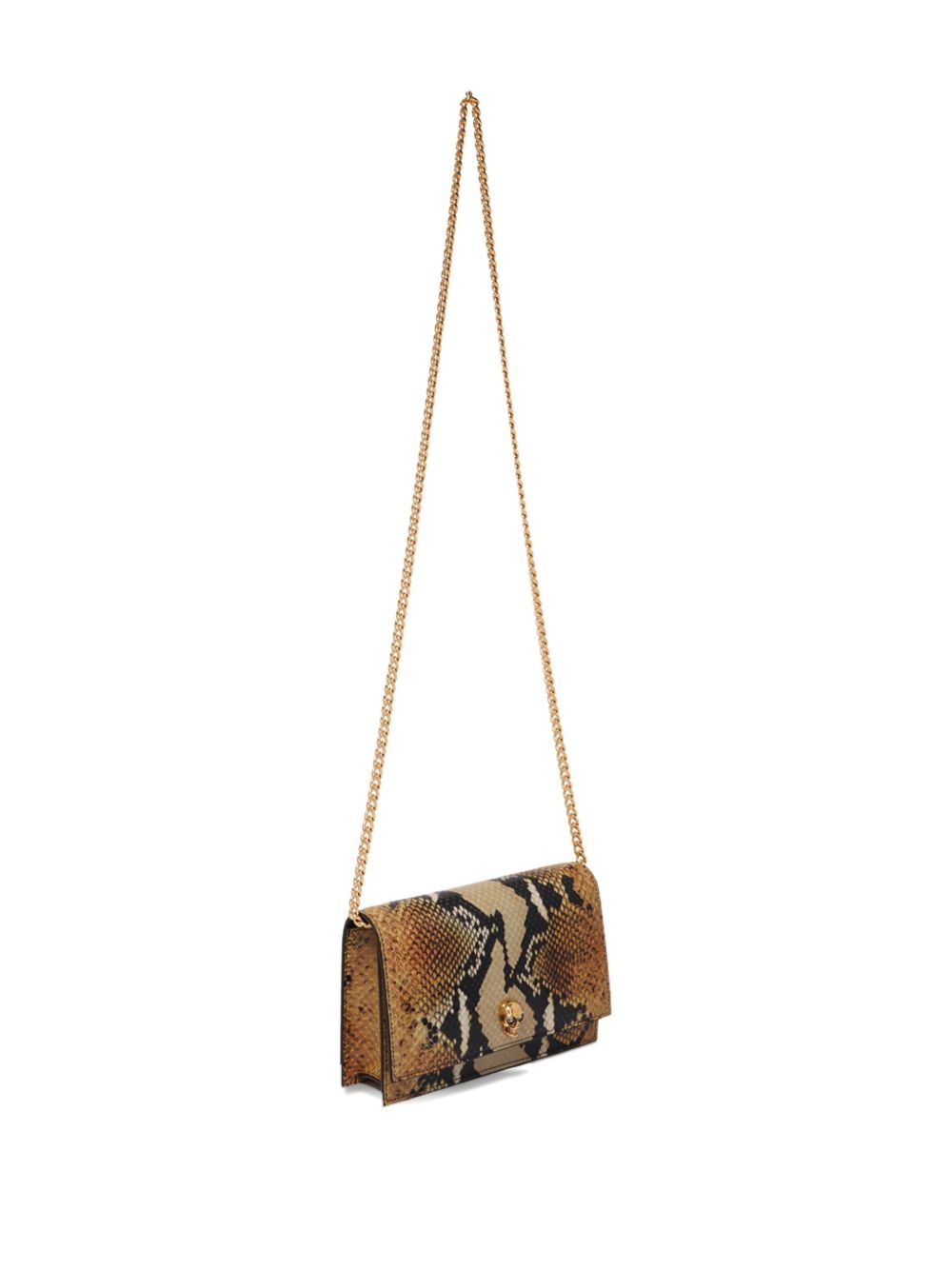 snakeskin shoulder bag - 3