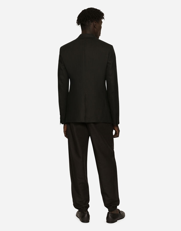 Single-breasted linen Taormina jacket - 3