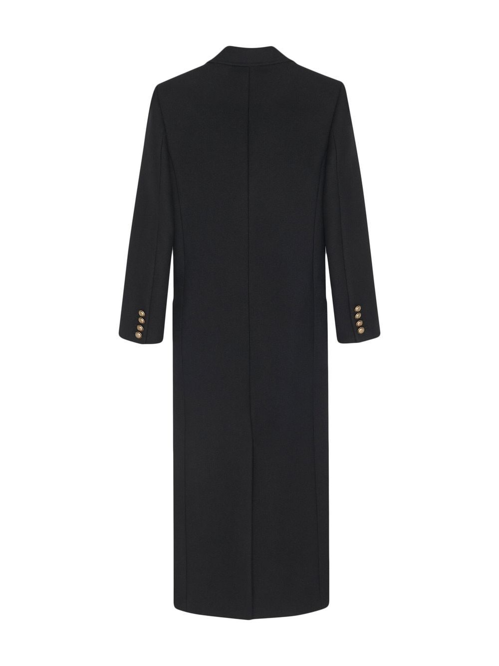 faux-fur trim double-breasted coat - 4