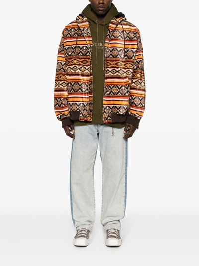 mastermind JAPAN geometric-print hooded jacket outlook