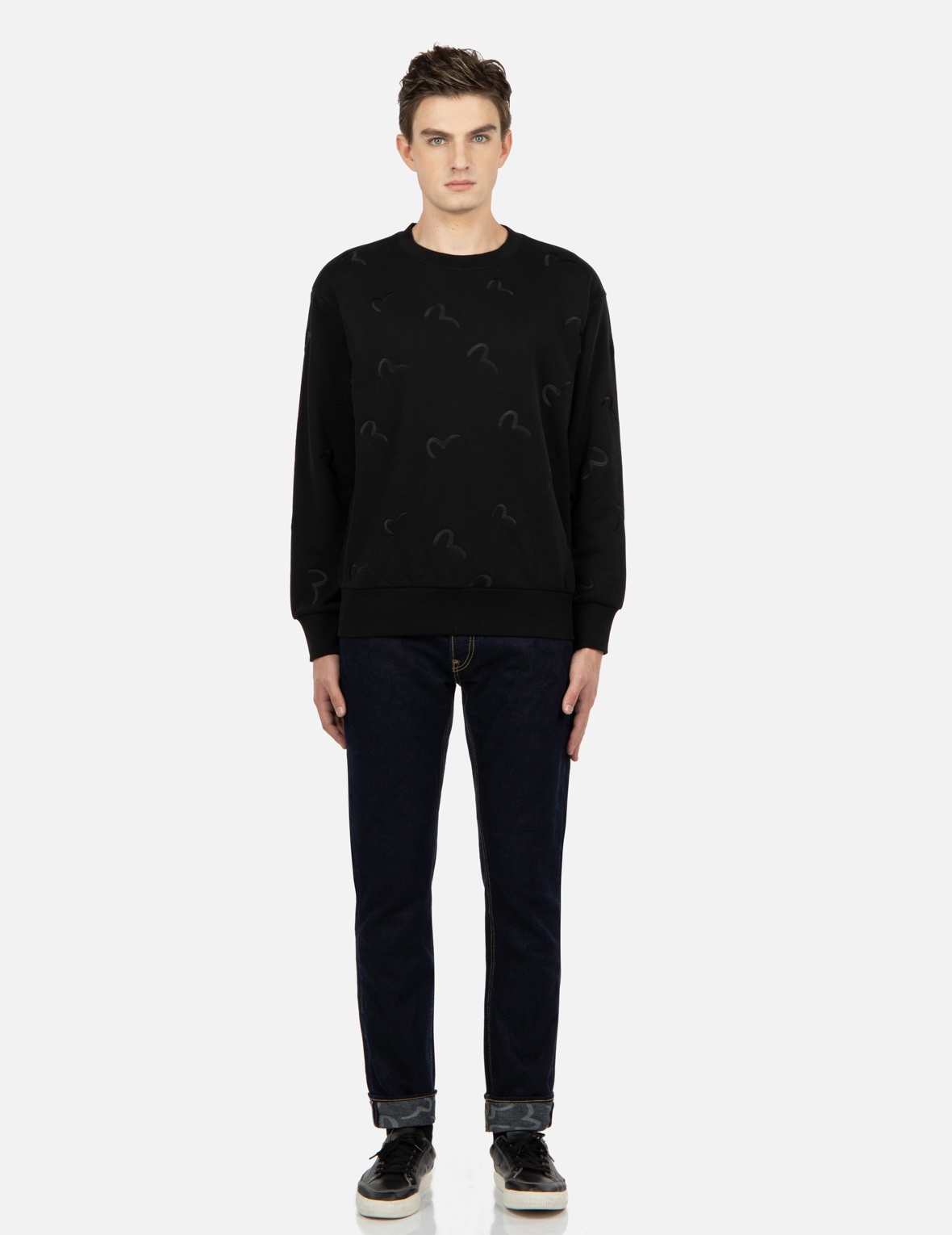 ALLOVER SEAGULL EMBROIDERY SWEATSHIRT - 6