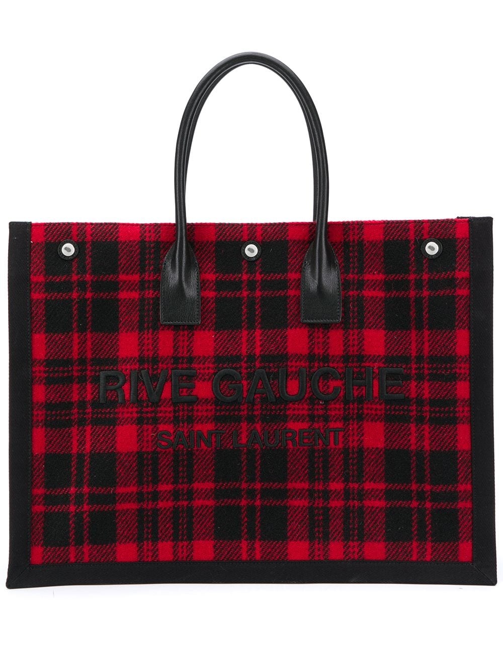 Rive Gauche check print tote bag - 1