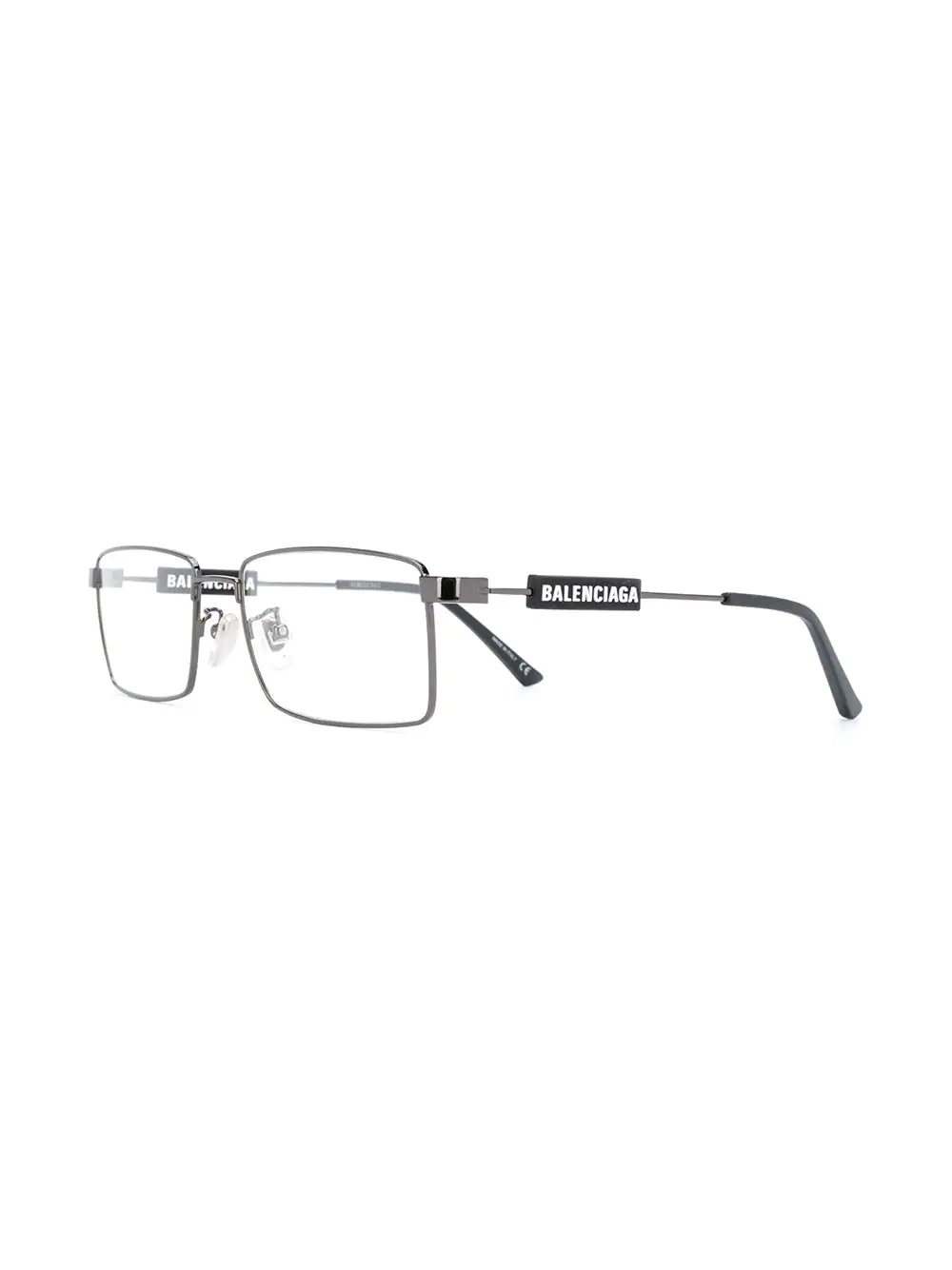 logo square glasses - 2