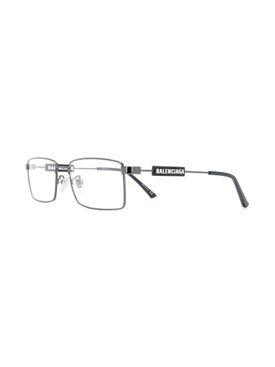 BALENCIAGA logo square glasses outlook