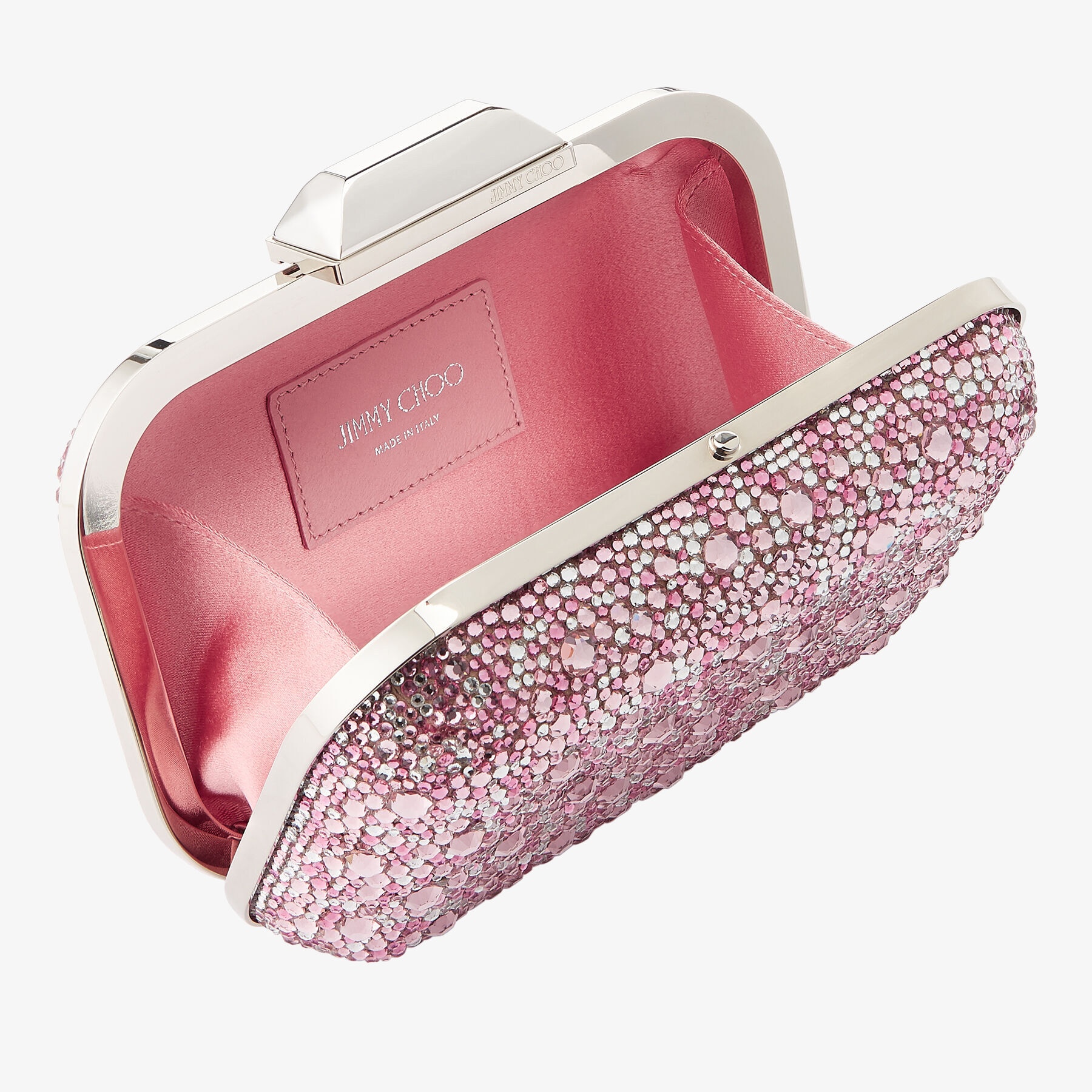 Cloud
Rose Mix Suede and Crystal Covered Clutch Bag - 3