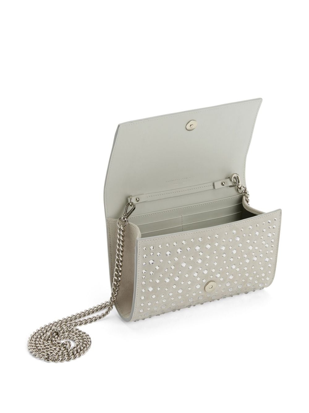 Cleopatra crystal-embellished clutch bag - 5