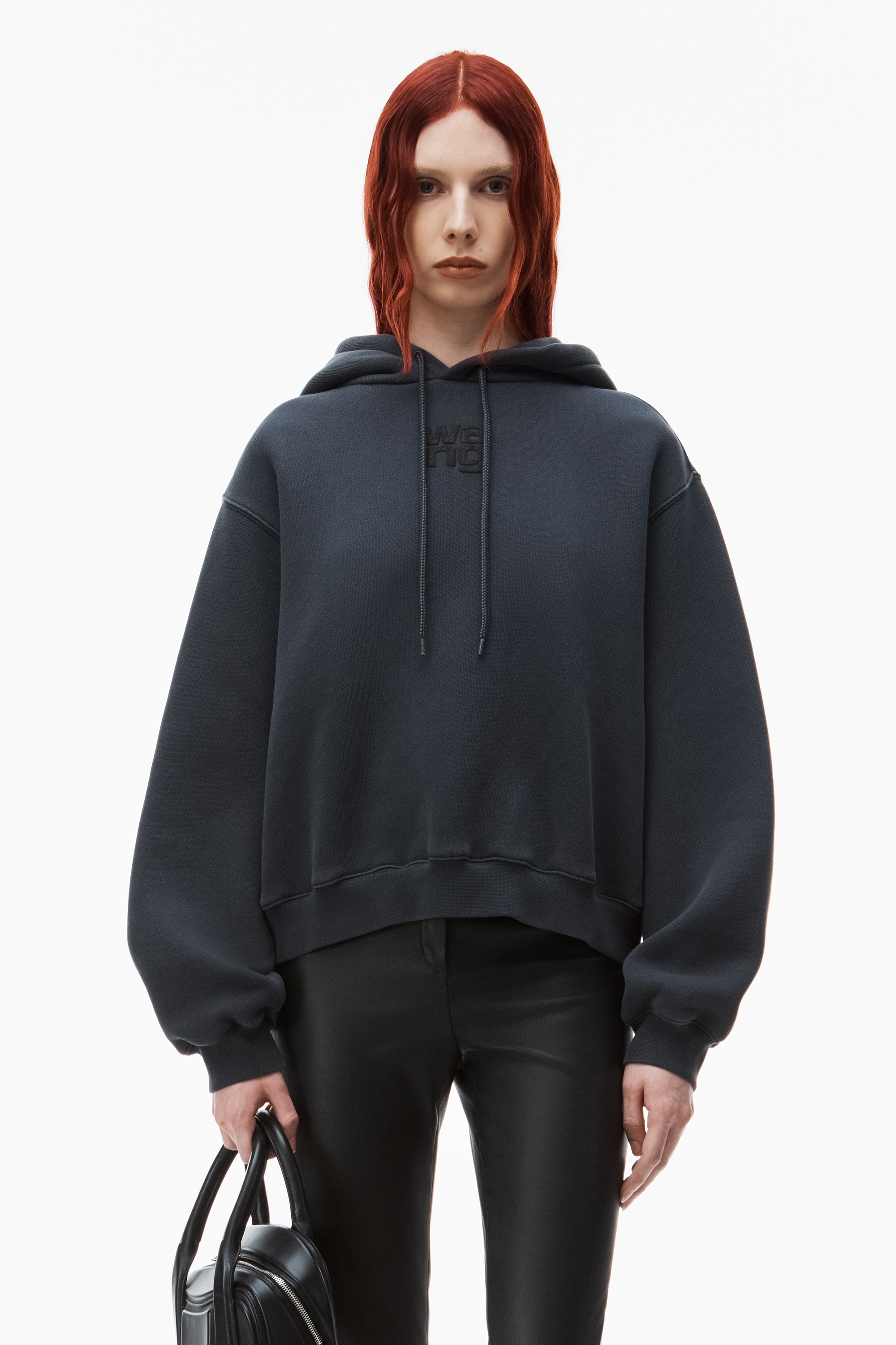 puff logo hoodie in terry - 2