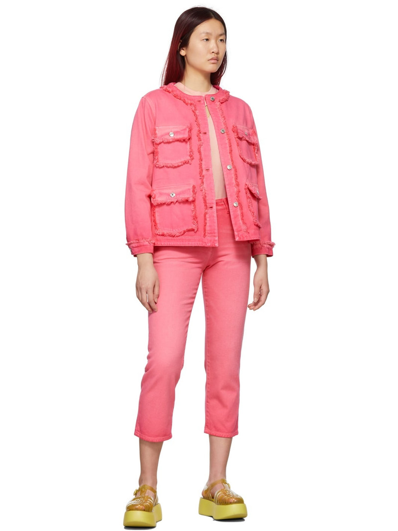 MSGM Pink Faded Jeans outlook