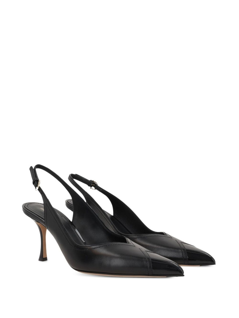 FERRAGAMO 70mm slingback pumps outlook