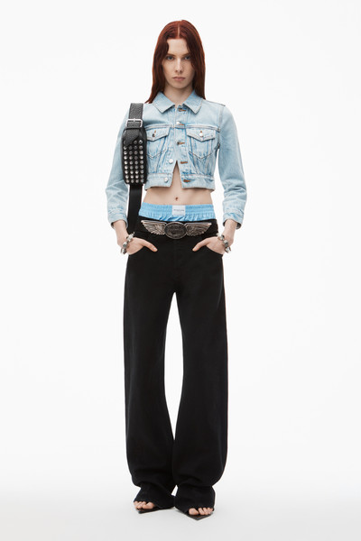 Alexander Wang high-waist cotton balloon jeans outlook