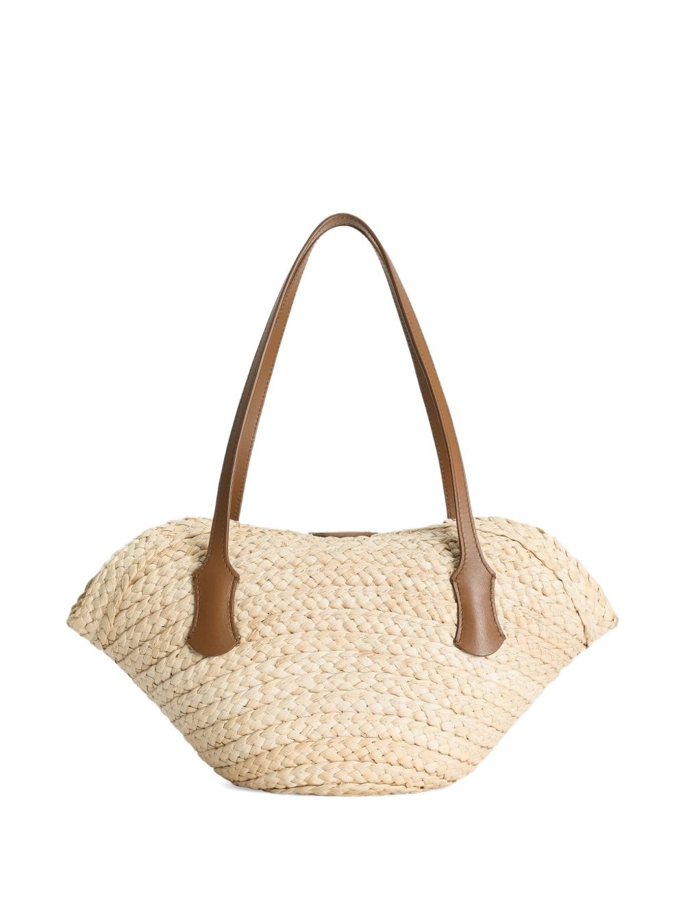 woven-raffia basket bag - 3