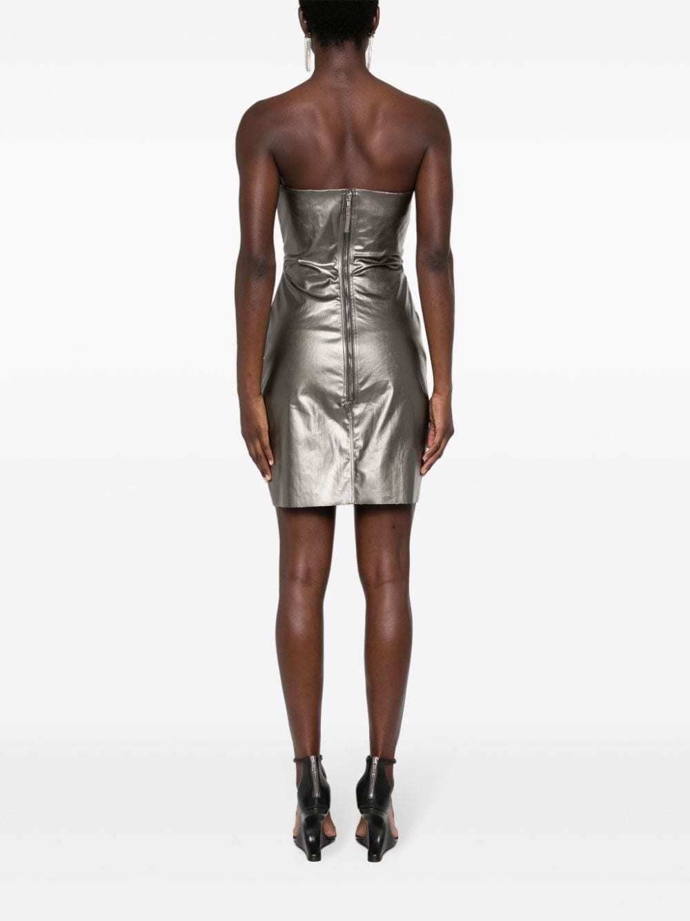 Prong strapless minidress - 4