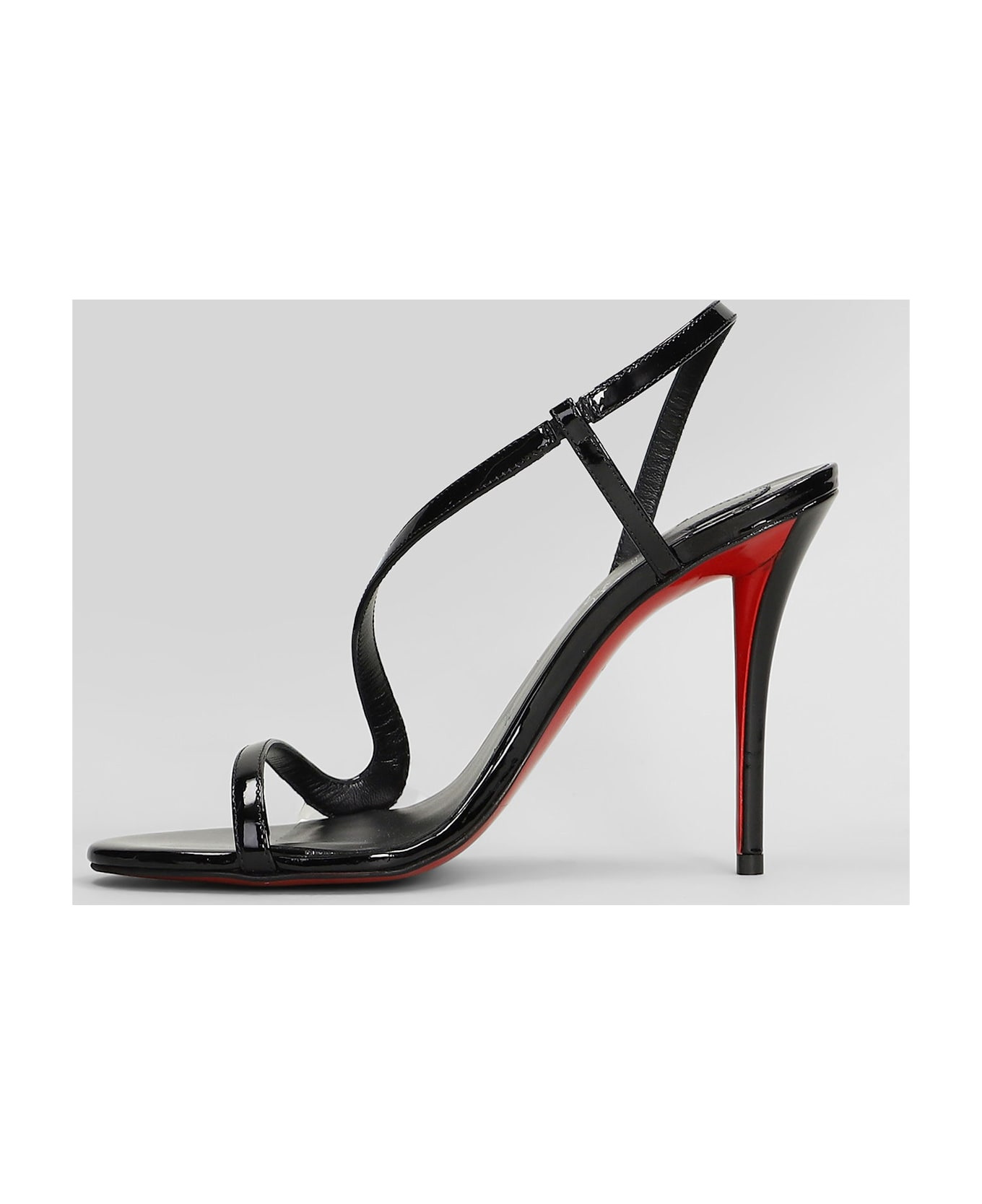 Rosa Z 100 Sandals In Black Patent Leather - 3