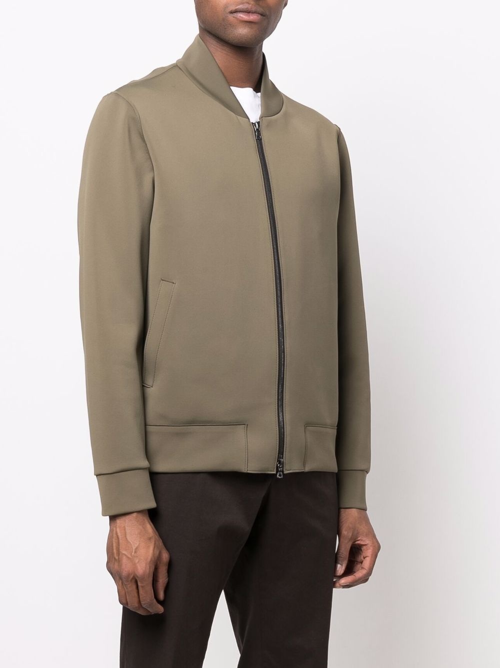 two-pocket zip-up bomber jacket - 3