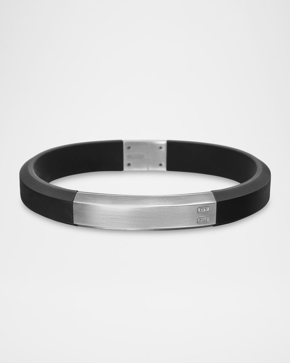 10mm Men's Streamline ID Rubber Bracelet - 7