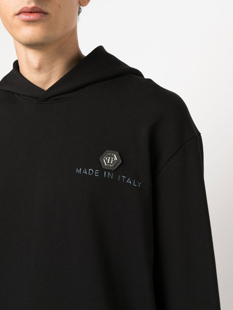 cotton logo-print hoodie 5