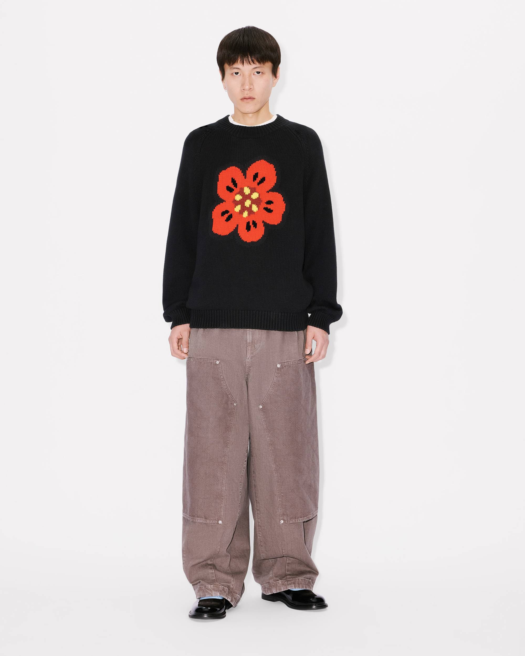 'Boke Flower' jumper in cotton wool - 5
