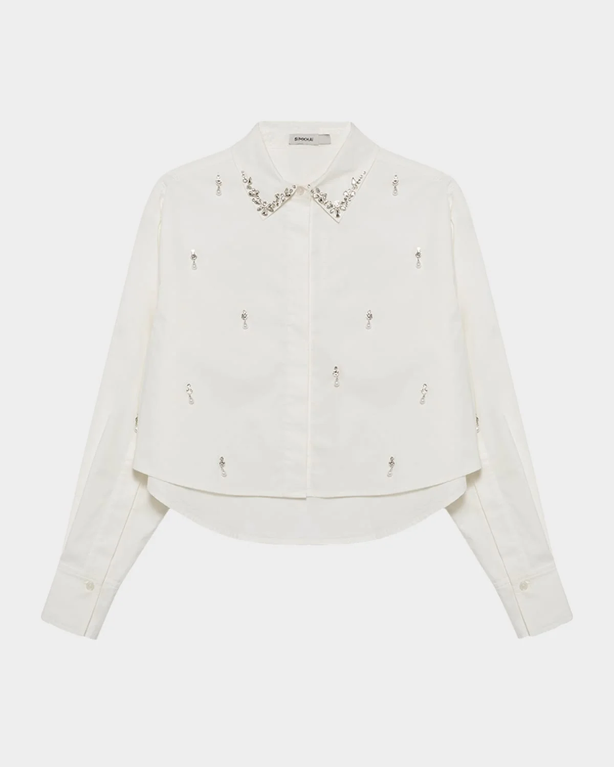 Renata Embellished Cropped Shirt - 1