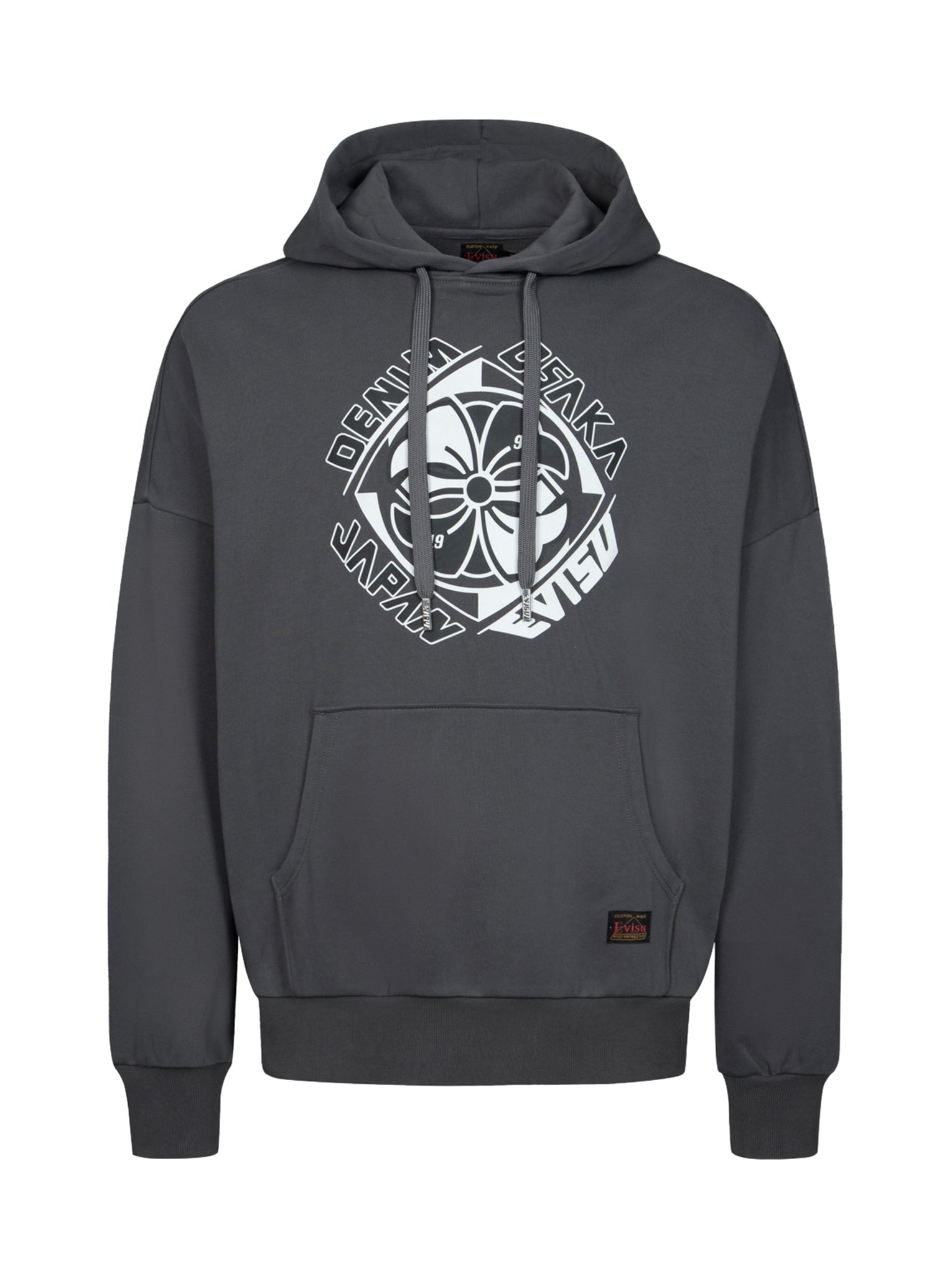 KAMON PRINT LOOSE FIT HOODIE - 15