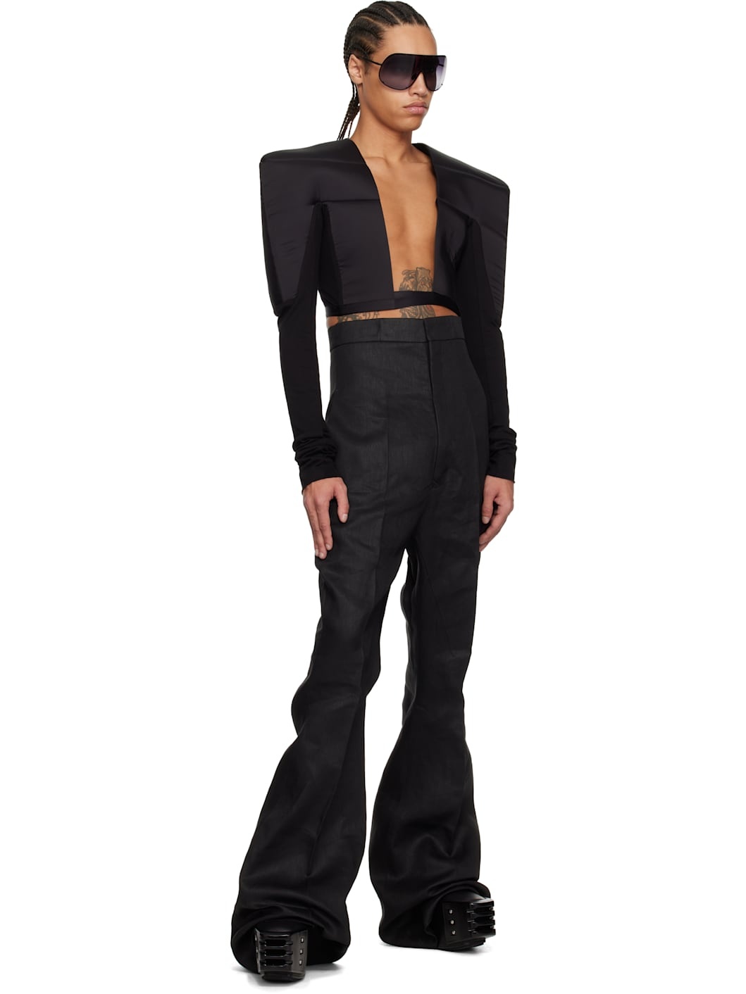 Black Hollywood Dirt Bolan Trousers - 4