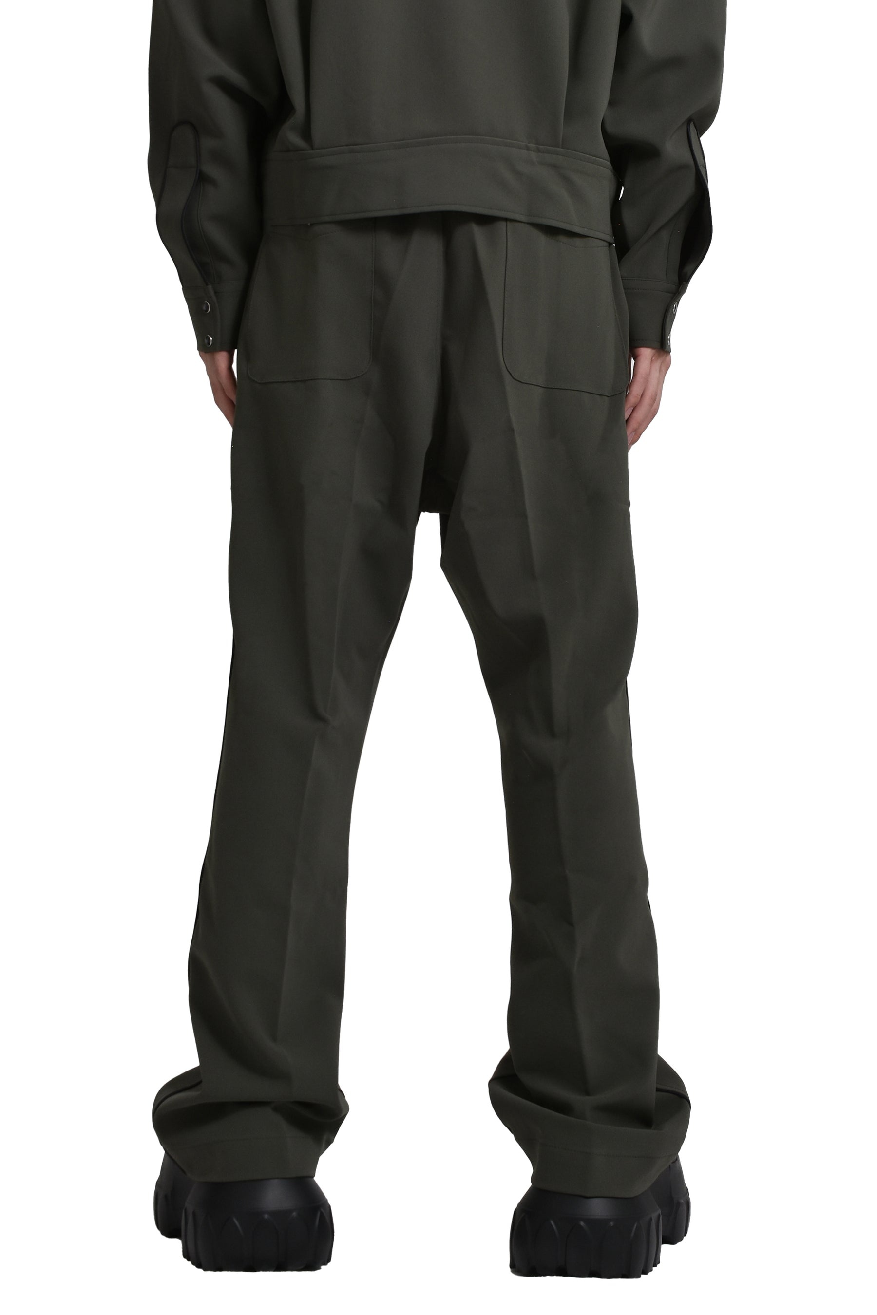 PIPING COWBOY PANT - PE/PU DOUBLE CLOTH / OLV - 2