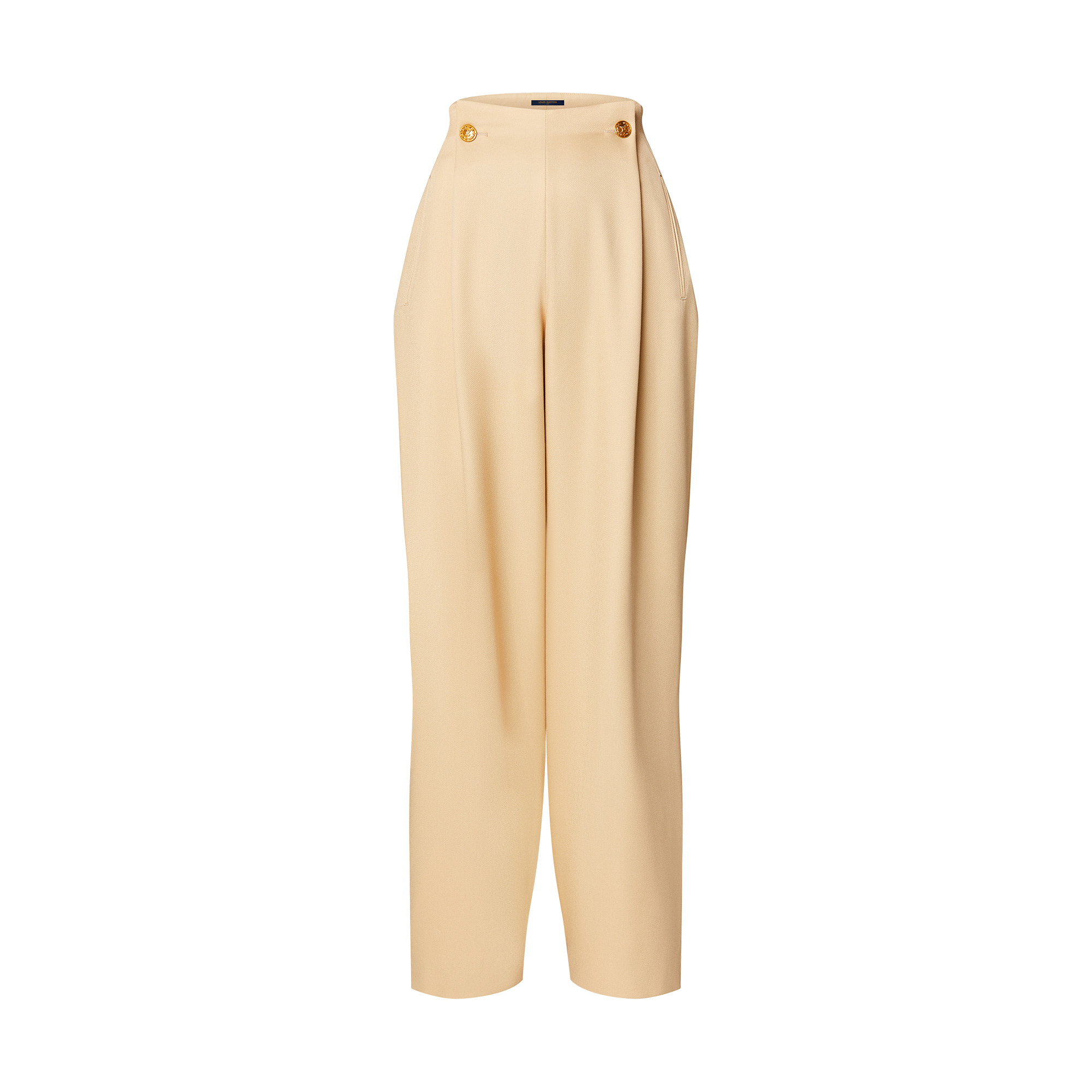 Wool Twill Dart Pants - 1