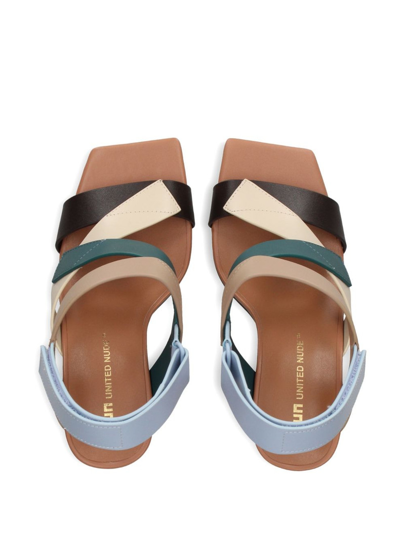 Juma Straps Hi colour-blocking crossover sandals 4
