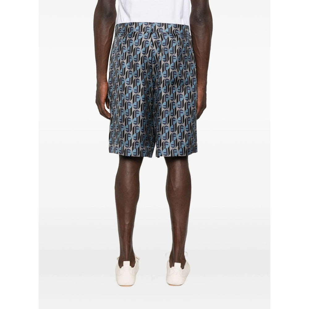 Fendi Blue Shorts - Tailored Shorts Men - 5