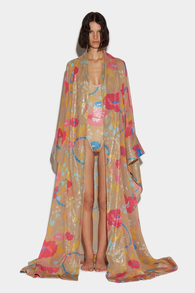 SEQUINS TULLE KAFTAN 4
