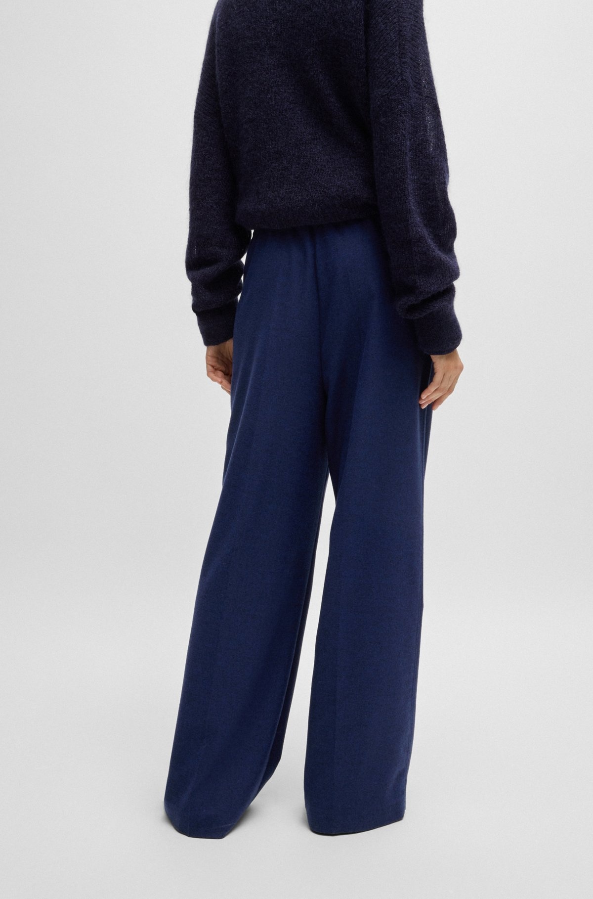 RELAXED-FIT TROUSERS WITH A WIDE LEG - 4