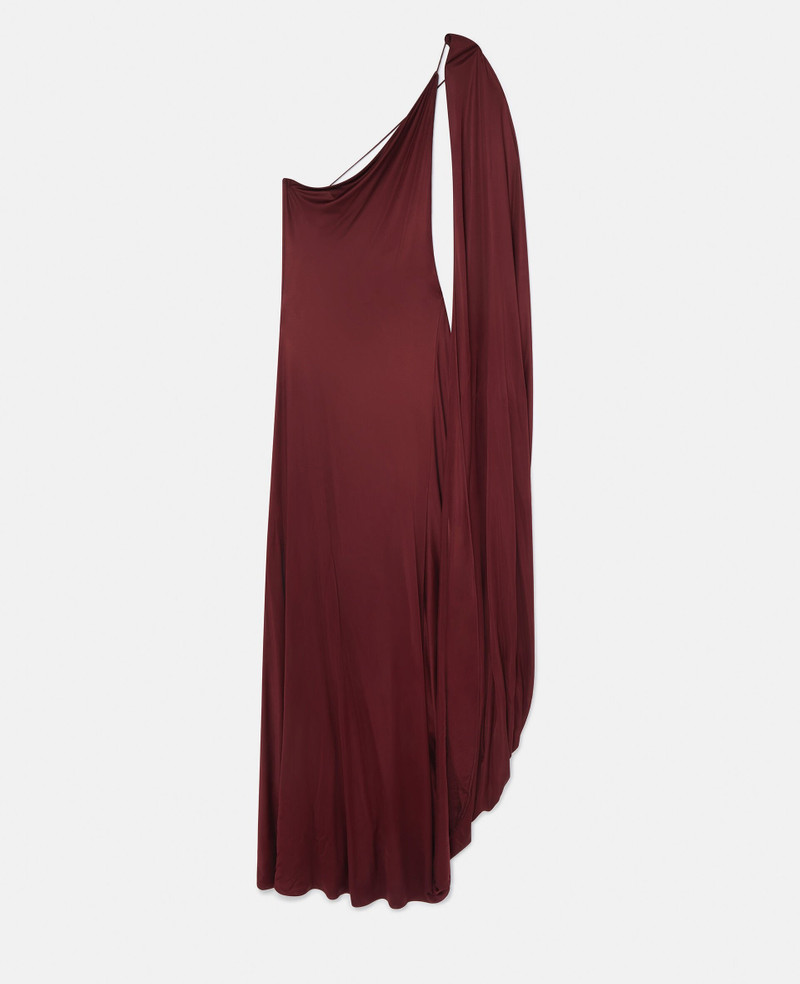 One-Shoulder Cape Gown - 1