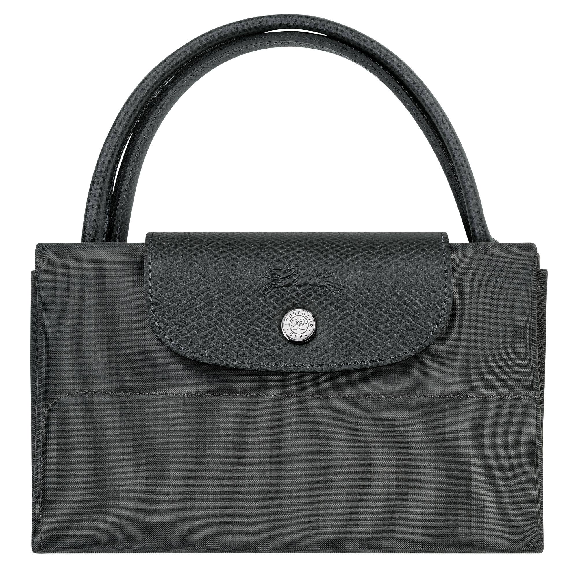 Le Pliage Green M Tote bag Graphite - Canvas - 7