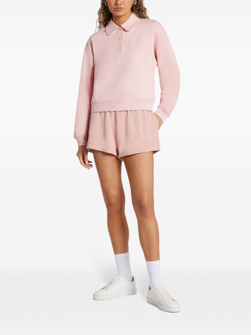 LACOSTE logo-embossed cotton sweatshirt outlook